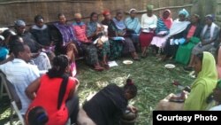 A group of village women meet at a coffee ceremony to discuss family planning and access to contraceptives. (Photo Credit: Marie Stopes International, Ethiopia)