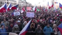 Պրահայում հազարավոր մարդիկ բողոքի ցույցի են դուրս եկել ընդդեմ COVID-19-ի պարտադիր պատվաստման