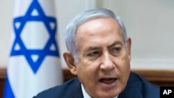 Le Premier ministre israélien Benjamin Netanyahu à son bureau de Jérusalem, le 12 août 2018.