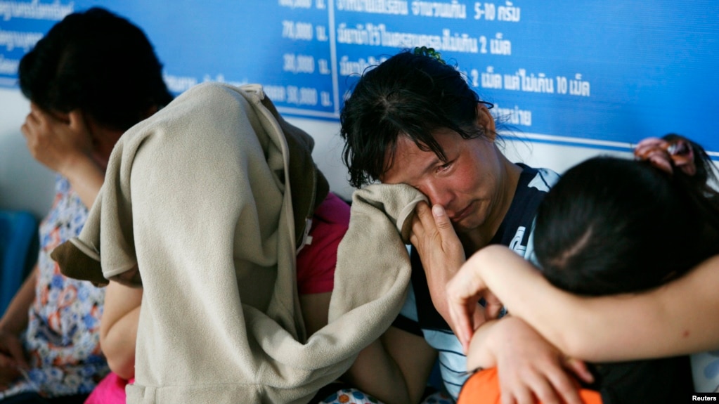 Những người trốn chạy chế độ Bắc Hàn bị bắt ở Thái Lan hôm 9/5/2007. 