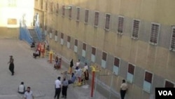 FILE - An undated photo of Iran's Rajaei-Shahr Prison, which Iran's justice ministry and the Iran Human Rights Monitor confirmed on Aug. 3, 2023, is closing and that approximately 300 inmates are transferring to other facilities. 