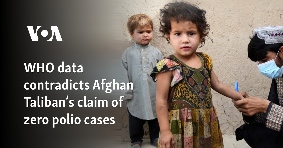 WHO data contradicts Afghan Taliban’s claim of zero polio cases