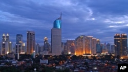 Skyline of Jakarta, Capital City of Indonesia.