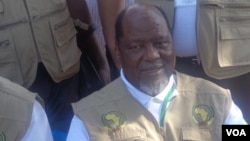 Joaquim Chissano, chefe da Missão de Observadores da União Africana
