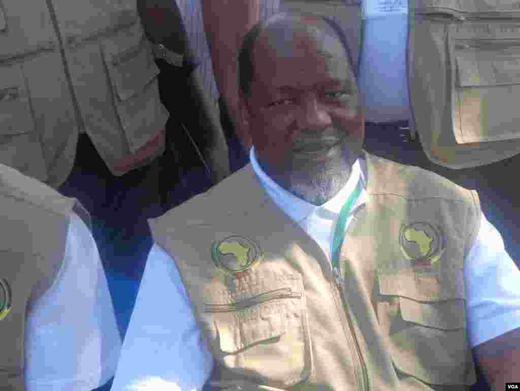 Joaquim Chissano, chefe da Missão de Observadores da União Africana, Guiné-Bissau, 13 de Abril de 2014