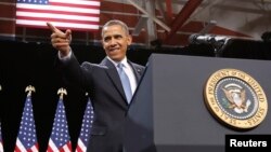 Presiden Barack Obama memberikan pidato mengenai reformasi imigrasi di Las Vegas, Nevada, Selasa (29/1). 