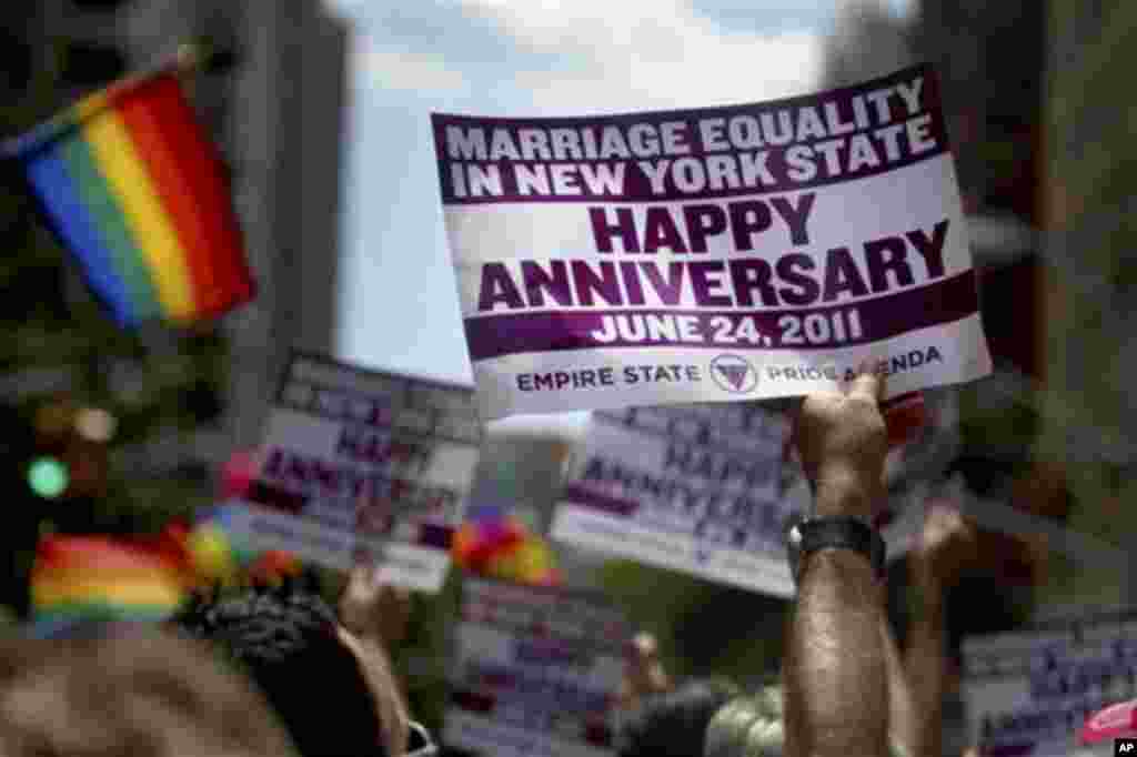 «Парад гордости геев» в Нью-Йорке