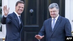 Президент Петро Порошенко з прем’єр-міністром Нідерландів Марком Рютте