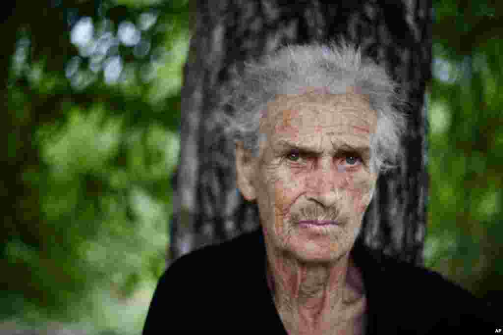 Mania Doijashvili, 84. When South Ossetians came they locked her in her house and lit it on fire. No one knows how she escaped. (Yuli Weeks for VOA)