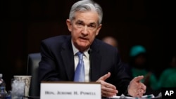 Jerome Powell, President Donald Trump's nominee for chairman of the Federal Reserve, testifies during a Senate Banking, Housing, and Urban Affairs Committee confirmation hearing on Capitol Hill, Nov. 28, 2017.