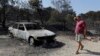  Brush Fires Threaten Homes in Greece