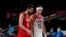 United States' head coach Gregg Popovich reacts during men's basketball preliminary round game between United States and Iran at the 2020 Summer Olympics, July 28, 2021, in Saitama, Japan. 