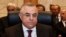 Governor of Egypt's Central Bank Hisham Ramez (L) attends the opening session of the Arab Finance Ministers meeting in Dubai on April 2, 2013.
