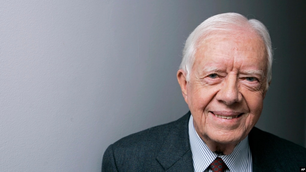 FILE - Former President Jimmy Carter poses for a portrait during the Toronto International Film Festival, Sept. 10, 2007, in Toronto. (AP Photo/Carolyn Kaster, File)