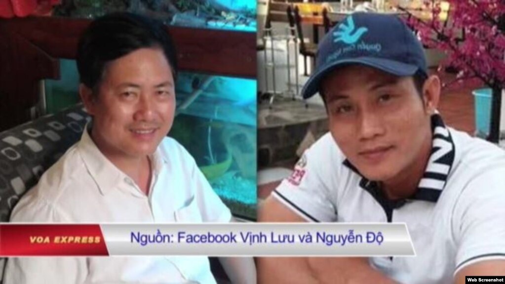 Ông Lưu Văn Vịnh và ông Nguyễn Văn Đức Độ. (Ảnh chụp từ Facebook)