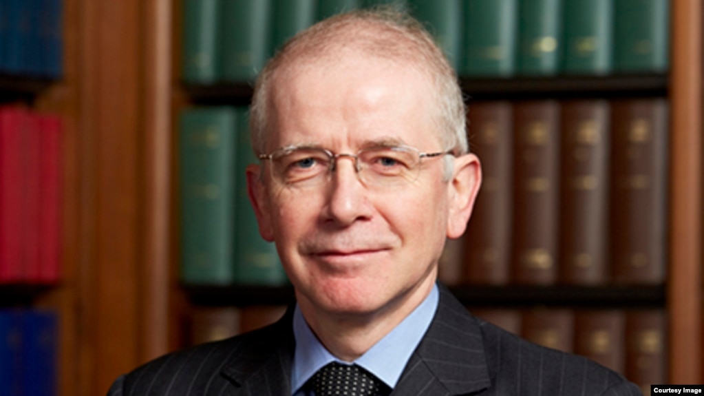 英国最高法院院长韦彦德勋爵（Lord Robert Reed）2022年3月30日宣布，他和同事贺知义勋爵（Lord Patrick Hodge）即时辞去香港终审法院非常任法官职务。(photo:VOA)
