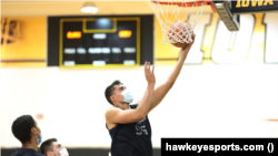Luka Garza na jednom od prvih treninga prije početka sezone 20/21.