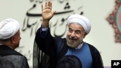 Իրանի նորընտիր նախագահ Հասան Ռոհանին՝ երդմնակալության արարողությունից հետո, Թեհրան, Իրան, 4 օգոստոսի 2013թ. (արխիվային լուսանկար)