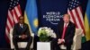 Donald Trump et Paul Kagame au Forum économique mondial, Davos, Suisse, le 25 janvier 2018 