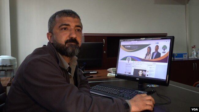 Vedat Dag Diyarbakir’s HDP’s social media chief says extensive spread use of smartphones and the net savviness of the local electorate helps in their efforts to reach out to supporters. (D. Jones/VOA)