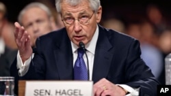 ທ່ານ Chuck Hagel ທີ່ຫາກໍ່ຖືກ ຮັບຮອງໃຫ້ເປັນລັດຖະມົນຕີກະຊວງປ້ອງກັນປະເທດຄົນໃໝ່ ຂອງສະຫະລັດ
