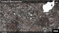 Site of attack in Kabul