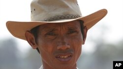 Chut Wutty, a prominent Cambodian anti-logging activist who helped expose a secretive state sell-off of national parks was fatally shot on April 25, 2012 in a remote southwestern province, FILE February 21, 2012.