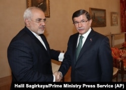 İran Dışişleri Bakanı Cevat Zarif, Çavuşoğlu'ndan sonra İstanbul'da Başbakan Ahmet Davutoğlu'yla da görüştü