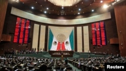 FILE - Members of the Mexican congress attend a session in Mexico City, Dec. 14, 2010. 