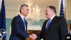 Washington'da bulunan NATO Genel Sekreteri Jens Stoltenberg, dün ABD Dışişleri Bakanı Mike Pompeo'yla da görüşmüştü