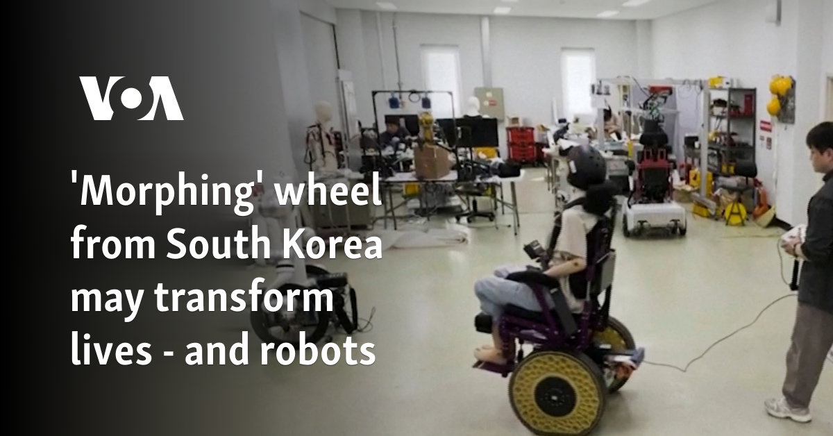 'Morphing' wheel from South Korea may transform lives - and robots