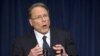 The National Rifle Association executive vice president Wayne LaPierre, gestures during a news conference in response to the Connecticut school shooting on Dec. 21, 2012 in Washington. 