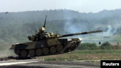 عکس آرشیوی از یک تانک تی-۹۰ ساخت روسیه 