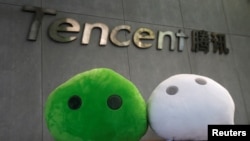 WeChat mascots are displayed inside Tencent office at TIT Creativity Industry Zone in Guangzhou, China May 9, 2017. Picture taken May 9, 2017. REUTERS/Bobby Yip