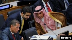 Saudi Foreign Minister Adel al-Jubeir attends a high-level meeting to discuss the current situation in Libya during the 72nd U.N. General Assembly at U.N. headquarters in New York, Sept. 20, 2017.