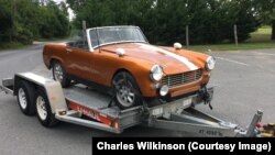 Charles Wilkinson purchased this Austin Healy Sprite for $600 to work on his auto repair skills.