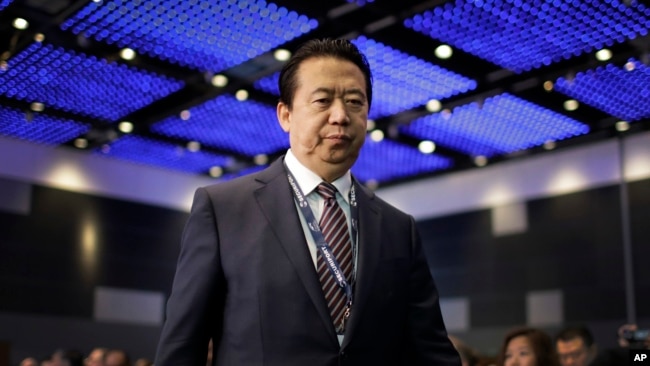 孟宏伟2017年7月4日出席国际刑警组织世界大会发表演说