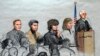 In this courtroom sketch, Boston Marathon bombing suspect Dzhokhar Tsarnaev, third from right, is depicted with his lawyers and U.S. District Judge George O'Toole Jr. at the federal courthouse in Boston Jan. 6, 2015.