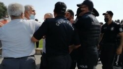 Müsavat Patyiyası fəalları ilə polis atrasında insident olub