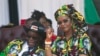 Zimbabwean First Lady Grace Mugabe, right, is seen with her husband Robert Mugabe at a rally in Gweru, Zimbabwe, Sept, 1, 2017. 