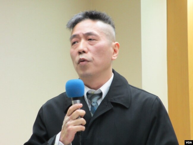 台湾淡江大学整合战略科技中心执行长苏紫云 (美国之音张永泰拍摄)