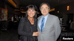 Honey and Barry Sherman, Chairman and CEO of Apotex Inc., are shown at the annual United Jewish Appeal (UJA) fundraiser in Toronto, Ontario, Canada,