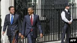 Праворуч: президент США Барак Обама та прем’єр-міністр Великобританії Дейвид Камерон