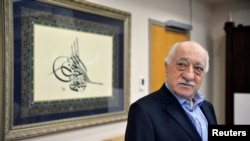 FILE - U.S. based cleric Fethullah Gulen at his home in Saylorsburg, Pennsylvania.