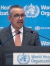 FILE - This picture made available by the World Health Organization on Nov. 29, 2021 shows WHO Director-General Tedros Adhanom Ghebreyesus addressing the World Health Assembly in Geneva. He said new data about COVID "could have – and should have – been shared three years ago."