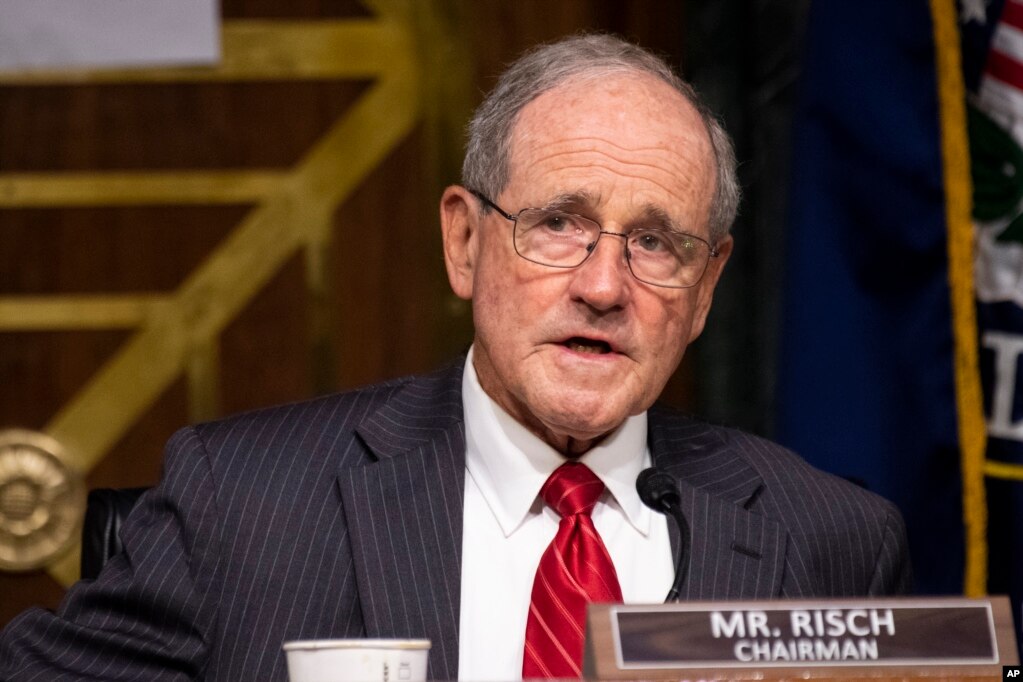 资料照：美国参议院外交关系委员会主席吉姆·里施（Jim Risch）(photo:VOA)