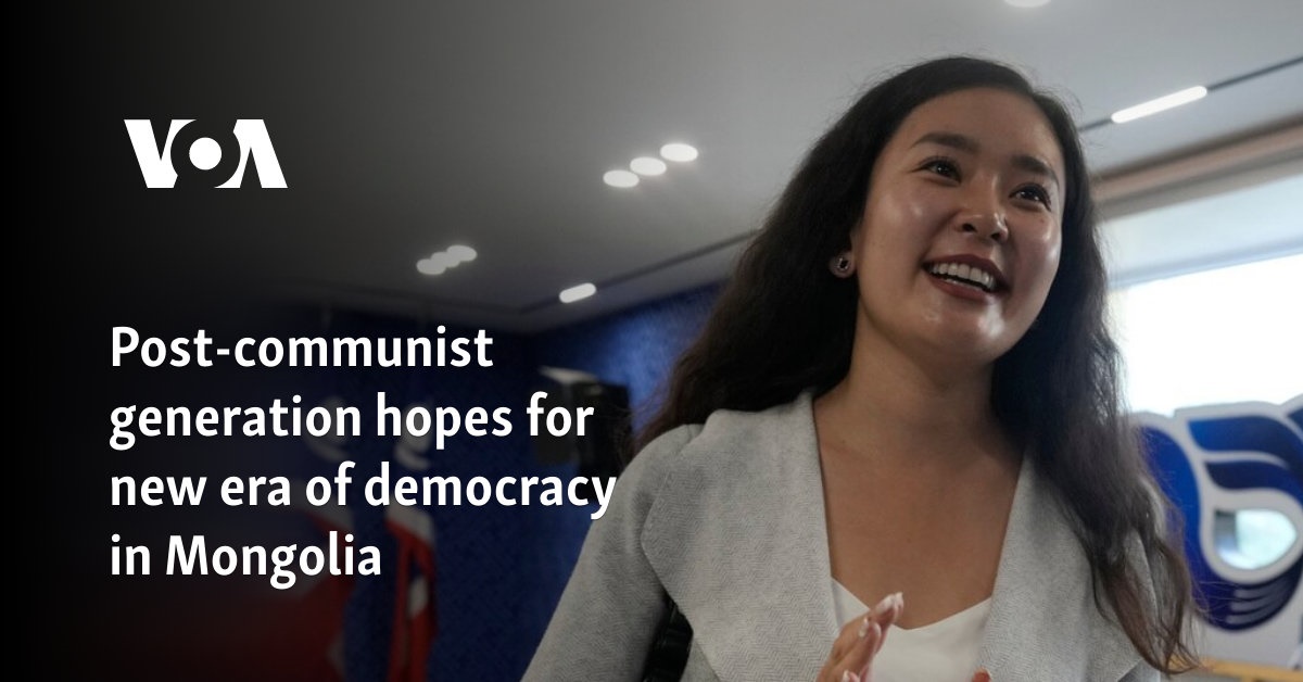 Post-communist generation hopes for new era of democracy in Mongolia