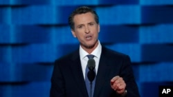 California Valisi Gavin Newsom