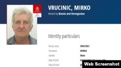 Interpolova potjernica za Mirkom Vrućinićem