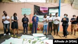 Feministas reunidas no Fórum Mulher, em Maputo, 17 de setembro, 2020. 